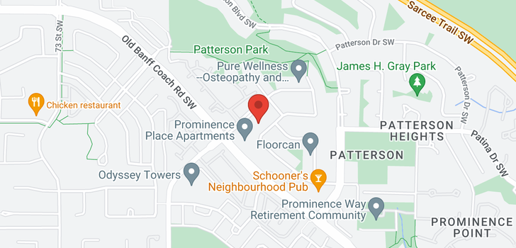 map of 3303 393 PATTERSON Hill SW